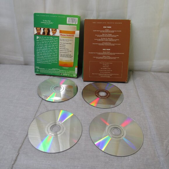 House MD DVD Set Season 4 Disc Slip Cover Medical Comedy TV Series - Picture 3 of 5